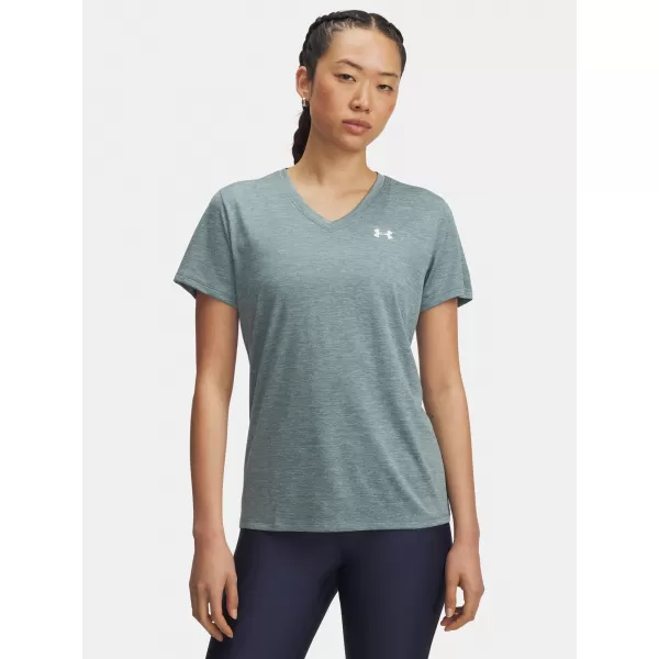  Ženska majica kratkih rukava UNDER ARMOUR TECH SSV- TWIST 1384227-587 PLAVA 