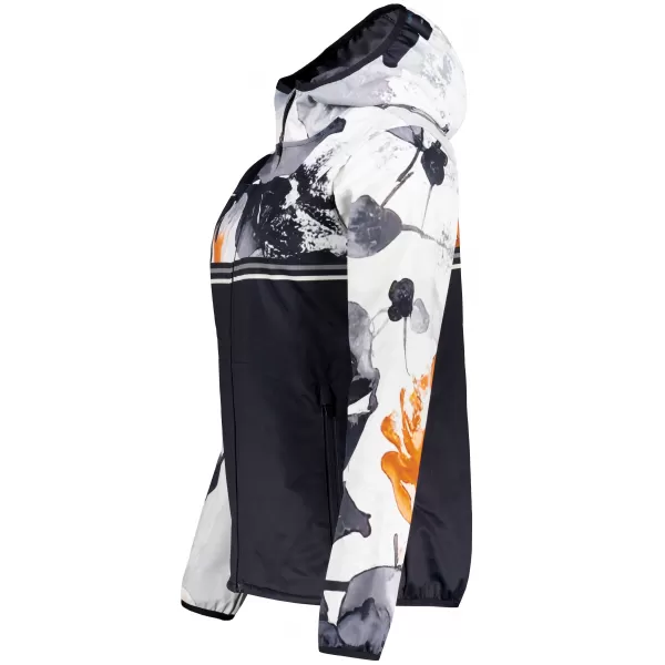  Ženska vrhunska softshell jakna ALTISPORT VOJ/ALW117JACK01 CRNA/NARANČASTA 
