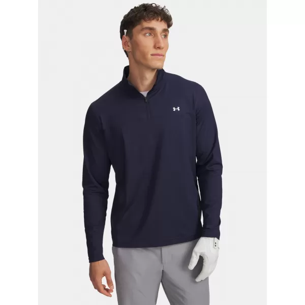  Muška majica kratkih rukava UNDER ARMOUR UA T2G 1/4 ZIP 6010129-410 PLAVA 
