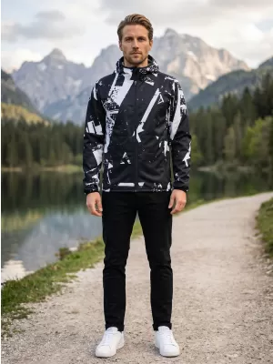 Muška vrhunska softshell jakna ALTISPORT VOJ/ALM079JACK01 CRNO-BIJELO