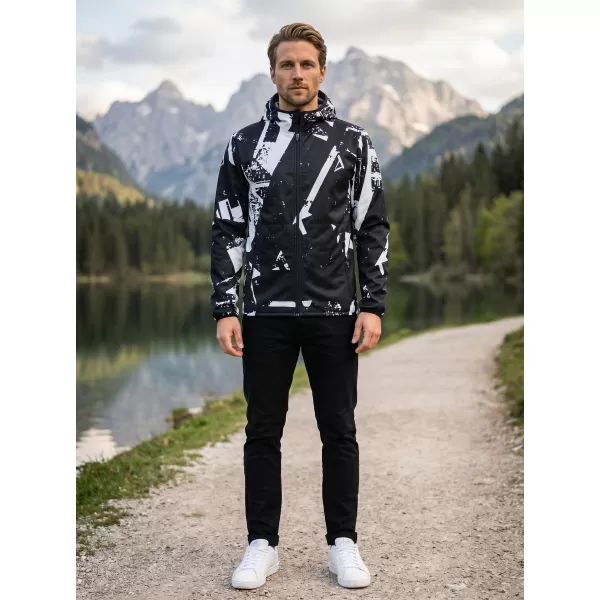  Muška vrhunska softshell jakna ALTISPORT VOJ/ALM079JACK01 CRNO-BIJELO 