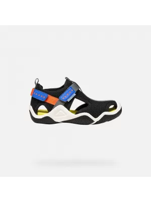 Sandale za dječake GEOX WADER J1530A00014C0038 CRNA