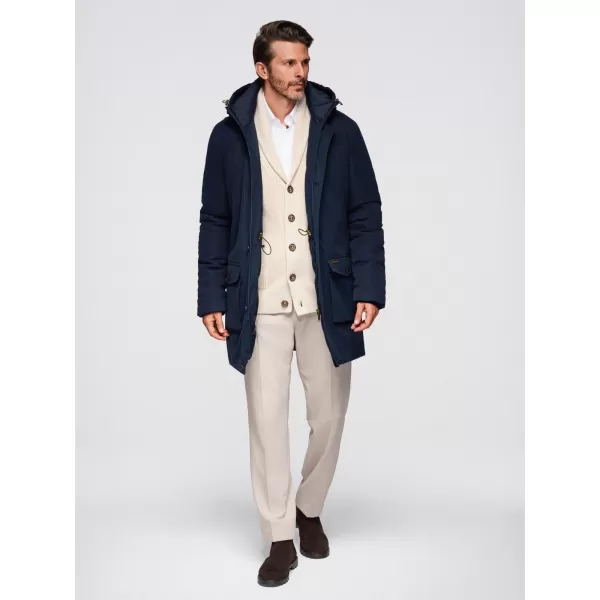  Muška parka OMBRE OM-JAPJ-0287 TAMNOPLAVA 