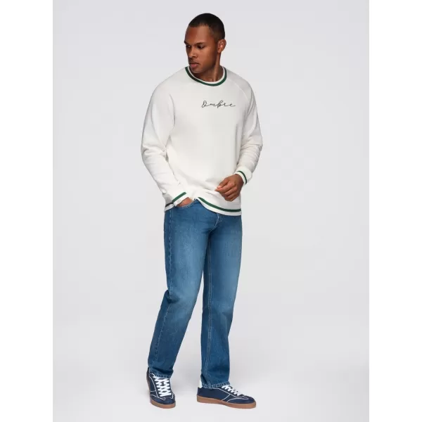  Muški sweatshirt OMBRE OM-SSNZ-0244 BIJELA 