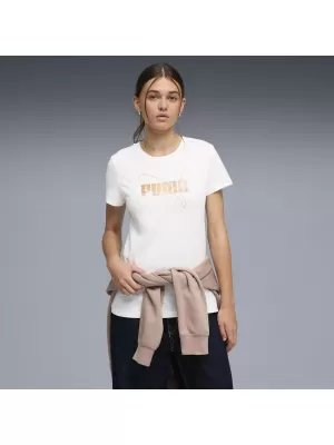 Ženska majica kratkih rukava PUMA ESS LOGO LAB TEE 691824_02 PUMA BIJELA