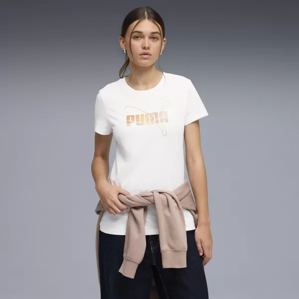  Ženska majica kratkih rukava PUMA ESS LOGO LAB TEE 691824_02 PUMA BIJELA 