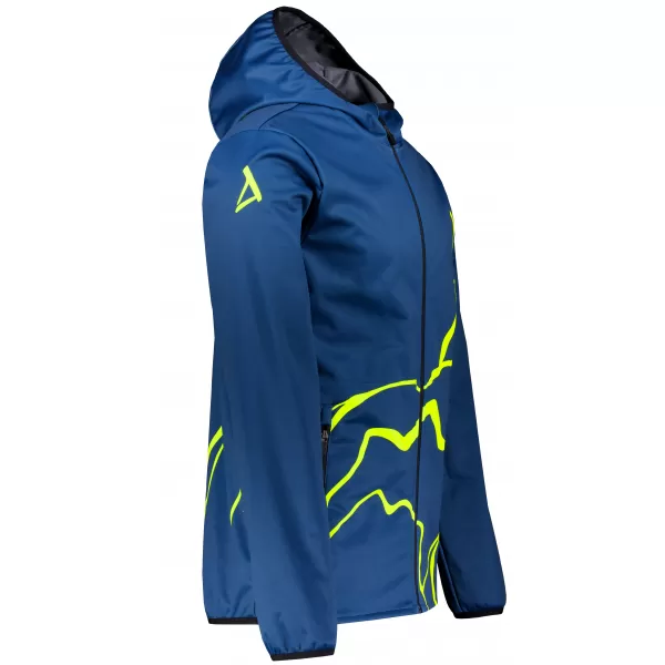  Muška vrhunska softshell jakna ALTISPORT VOJ/ALM073JACK01 TAMNOPLAVA/NEON ŽUTA 
