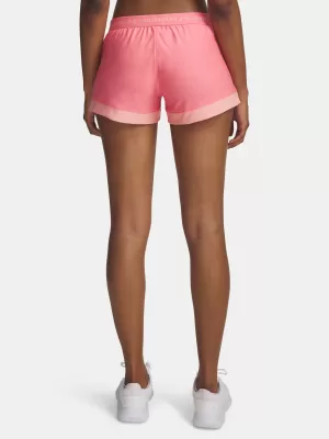 Ženske kratke hlače UNDER ARMOUR TECH PLAY UP 3IN COLORBLOCK 6010875-600 RUŽIČASTA