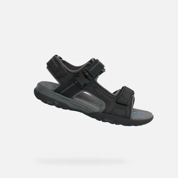  Muške sandale GEOX SPHERICA EC5 G014392 CRNA 