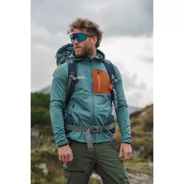  Muški powerfleece duks NORDBLANC BRACKEN NBWFM8286 TAMNO ZELENA 