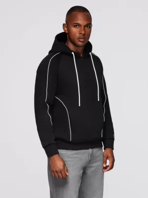 Muški sweatshirt OMBRE OM-SSNZ-0250 CRNA