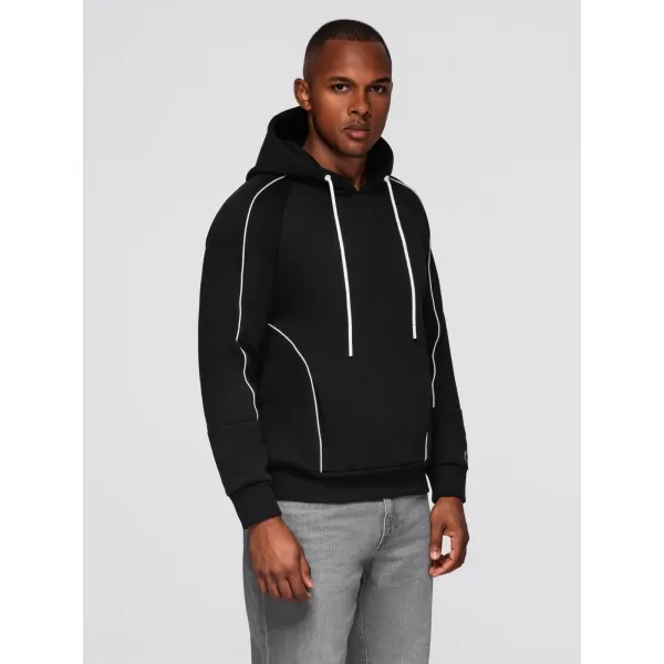  Muški sweatshirt OMBRE OM-SSNZ-0250 CRNA 