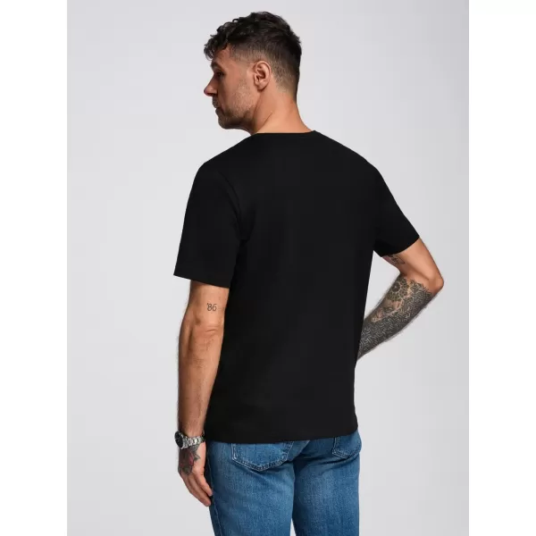  Muška majica kratkih rukava OMBRE OM-TSPT-0246 CRNA 