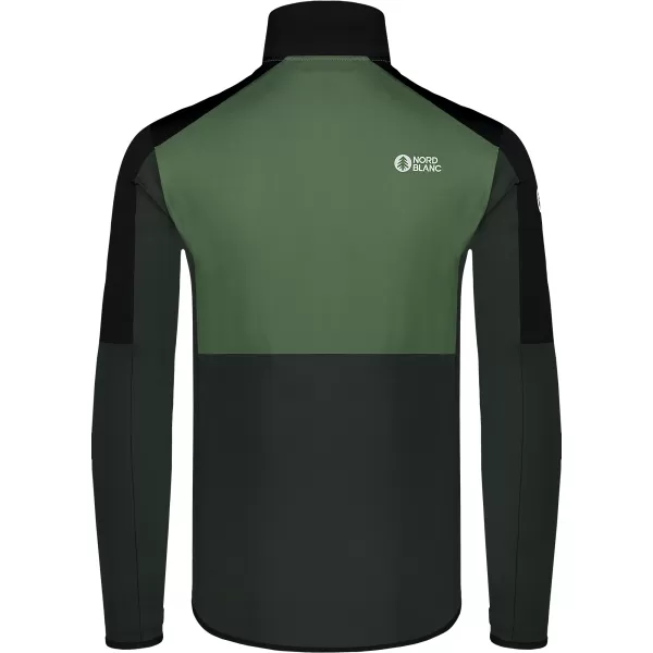  Muški powerfleece duks NORDBLANC GROAN NBWFM8282 TAMNO ZELENA 