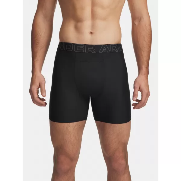  Muške bokserice UNDER ARMOUR PERFORMANCE POUCH - SOLID 6IN - 2 6011474-001 CRNA 