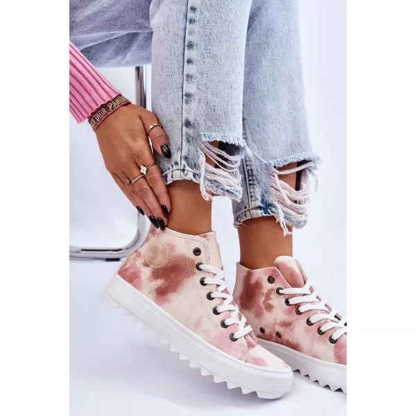  Ženske tenisice BIG STAR LL274048 BEIGE/NUDE Big Star Shoes 