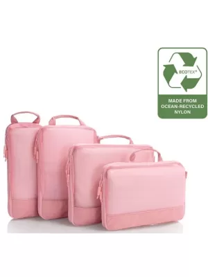 Kofer HEYS Ecotex Compression Packing Cube 4 Pc Set RUŽIČASTI PIJESAK