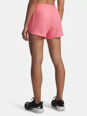 Ženske kratke hlače UNDER ARMOUR UA FLY BY 3'' SHORTS 1382438-602 RUŽIČASTA