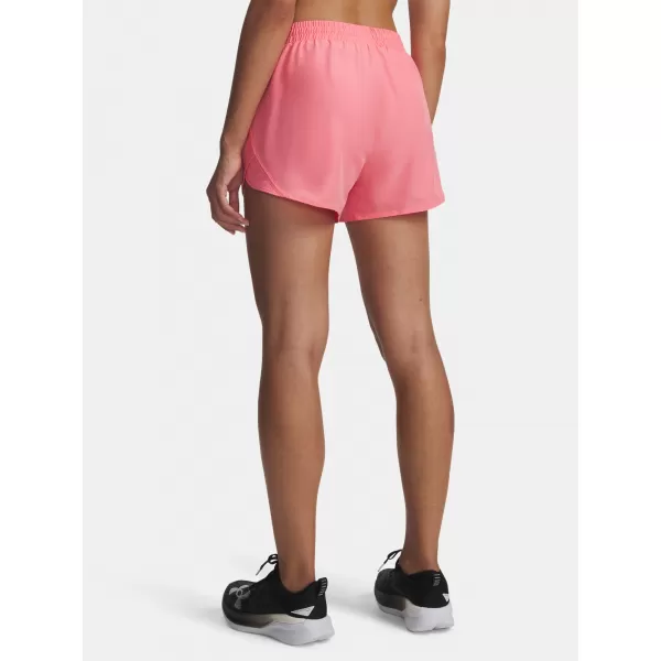  Ženske kratke hlače UNDER ARMOUR UA FLY BY 3'' SHORTS 1382438-602 RUŽIČASTA 