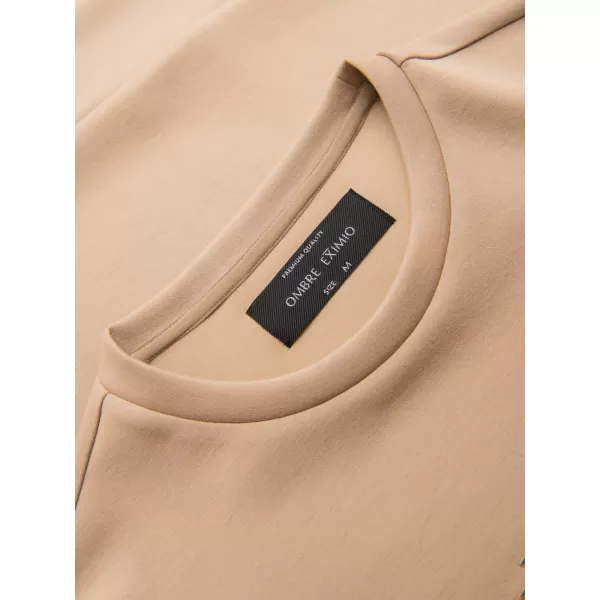  Muški sweatshirt OMBRE OM-SNBC-0199 BEŽ 