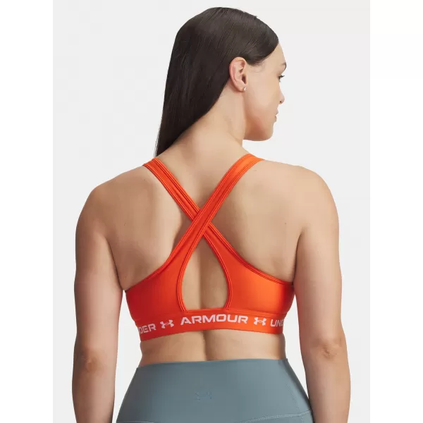  Ženski grudnjak UNDER ARMOUR CROSSBACK MID BRA 1361034-844 NARANČASTA 