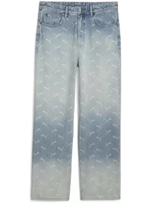 Muške hlače PUMA ROCKY LASER MONOGRAM DENIM 633428-01 IZBLIJEDJELI TRAPER/AOP