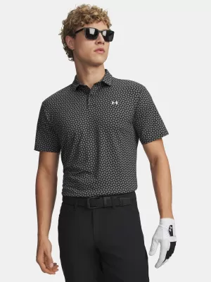 Muška majica kratkih rukava UNDER ARMOUR T2G PRINTED POLO 6012304-001 CRNA