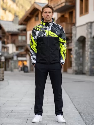 Muška vrhunska softshell jakna ALTISPORT VOJ/ALM039JACK01 CRNA I ŽUTA