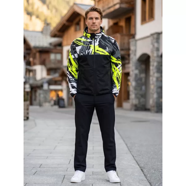  Muška vrhunska softshell jakna ALTISPORT VOJ/ALM039JACK01 CRNA I ŽUTA 