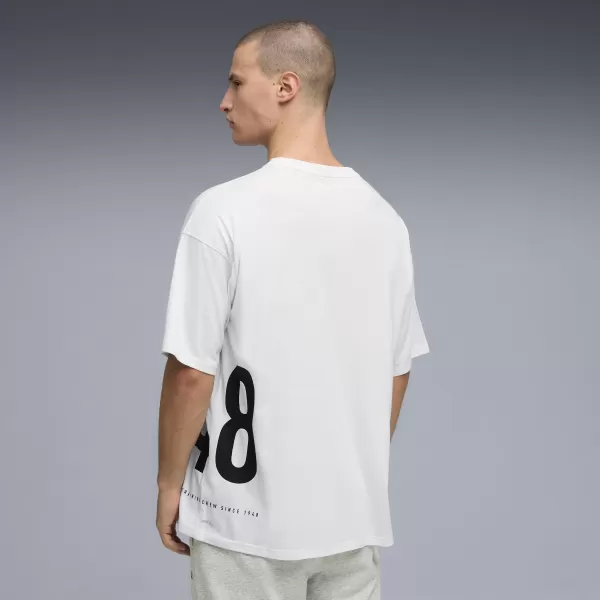  Muška majica kratkih rukava PUMA M GRAPHIC OVERSIZED TEE 528528_02 PUMA BIJELA 