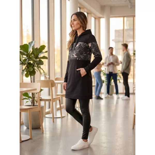  Ženski sweatshirt ALTISPORT HETHER CRNA 