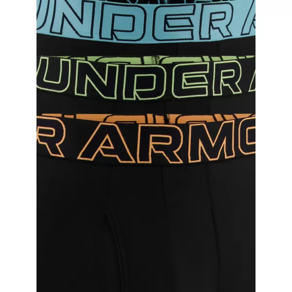  Muške bokserice UNDER ARMOUR UA PERFORMANCE TECH - SOLID 6IN - 3PK 1383878-003 PLAVA 