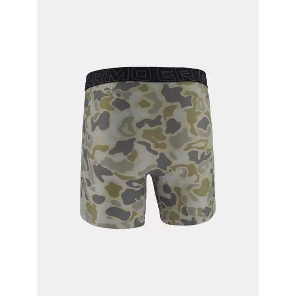  Muške bokserice UNDER ARMOUR UA PERFORMANCE TECH - PRINT 6IN - 1PK 1383875-069 TITANIJUM 