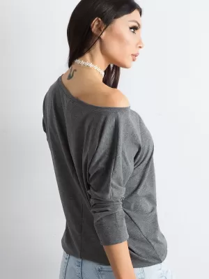 Ženska bluza BASIC FEEL GOOD RV-BZ-4691.36P TAMNOSIVA