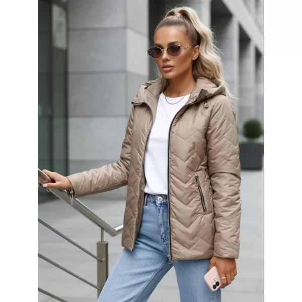  Ženska jakna DSTREET TY5609 KARAMELA 