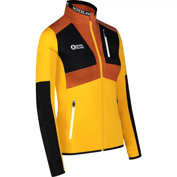  Ženska powerfleece majica NORDBLANC RIVA NBWFL8289 JANTAR 