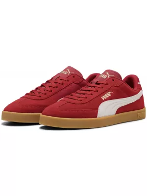 Čizme PUMA CLUB II ERA SUEDE 400717-08 FORATRED/P.WHITE/ FORATRED/STR.BIJELO/PUMA ZLATO