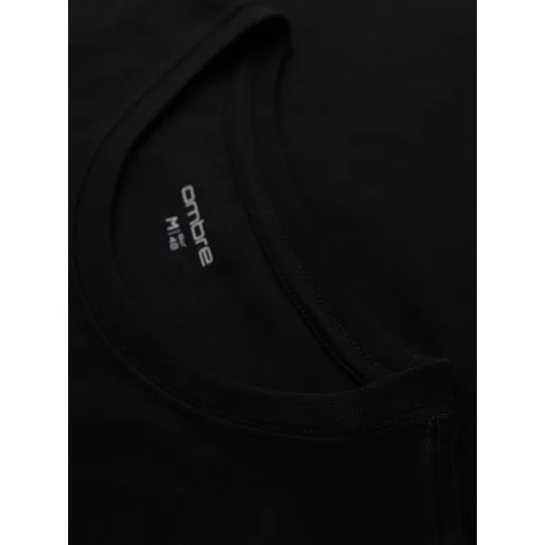  Muška majica kratkih rukava OMBRE OM-TSPT-0246 CRNA 