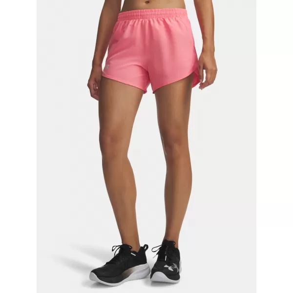  Ženske kratke hlače UNDER ARMOUR UA FLY BY 3'' SHORTS 1382438-602 RUŽIČASTA 
