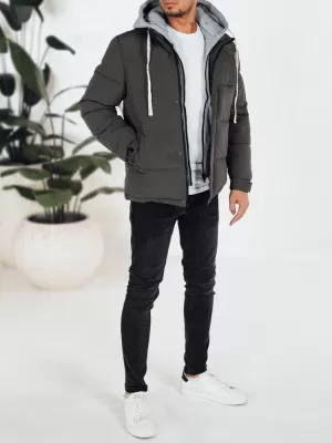 Muška jakna DSTREET TX5103 TAMNOSIVA