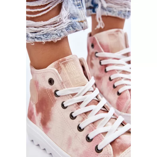  Ženske tenisice BIG STAR LL274048 BEIGE/NUDE Big Star Shoes 