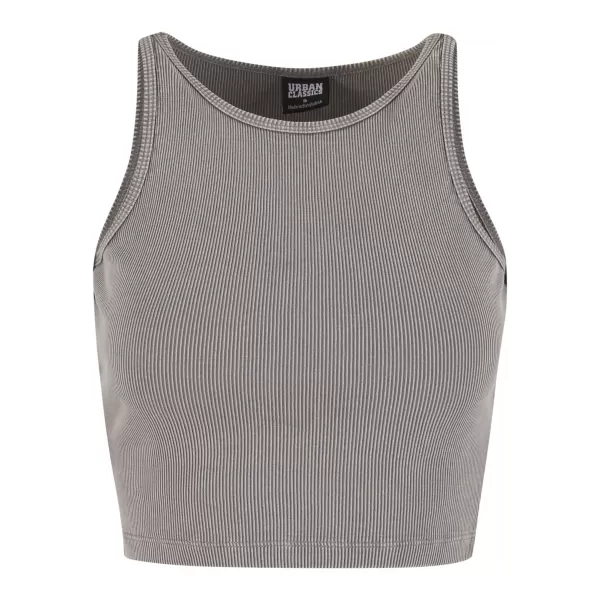  Ženska majica kratkih rukava URBAN CLASSICS TB7482 ČELIČNO SIVA 
