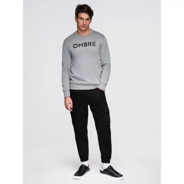  Muški sweatshirt OMBRE B1711 SIVI MELANGE 
