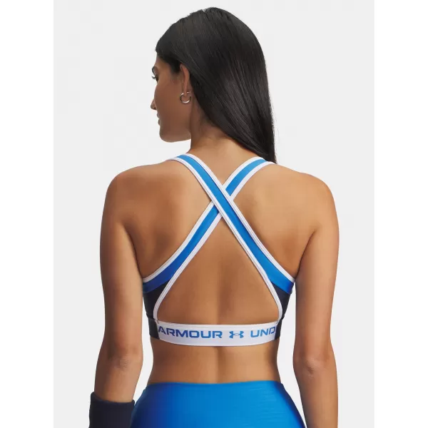  Ženski grudnjak UNDER ARMOUR UA CROSSBACK MID OPEN BACK 6005838-403 PLAVA 