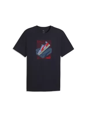 Muška majica kratkih rukava PUMA GRAPHIC TEE 691777_16 NOVA MORNARICA