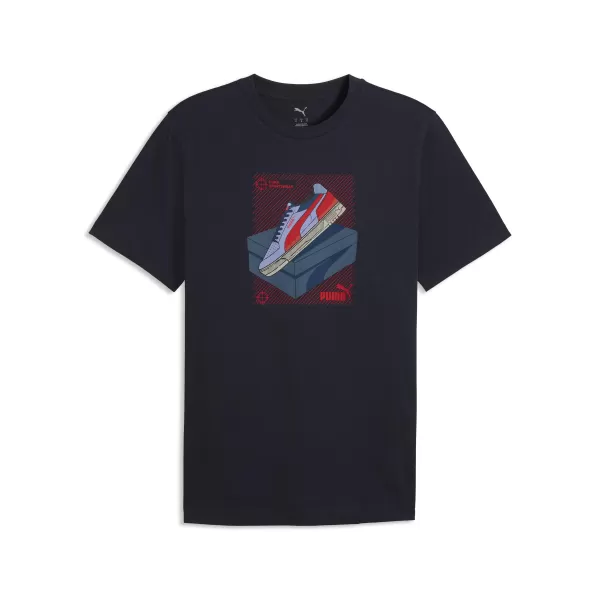  Muška majica kratkih rukava PUMA GRAPHIC TEE 691777_16 NOVA MORNARICA 