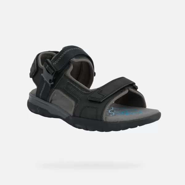  Muške sandale GEOX SPHERICA EC5 G014392 CRNA 