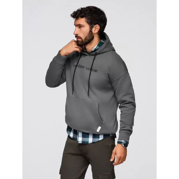 Muški sweatshirt OMBRE OM-SSNZ-0241 GRAFIT 