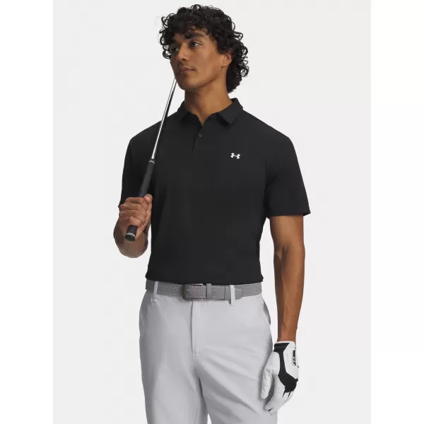  Muška majica kratkih rukava UNDER ARMOUR T2G PIQUE POLO 6012303-001 CRNA 