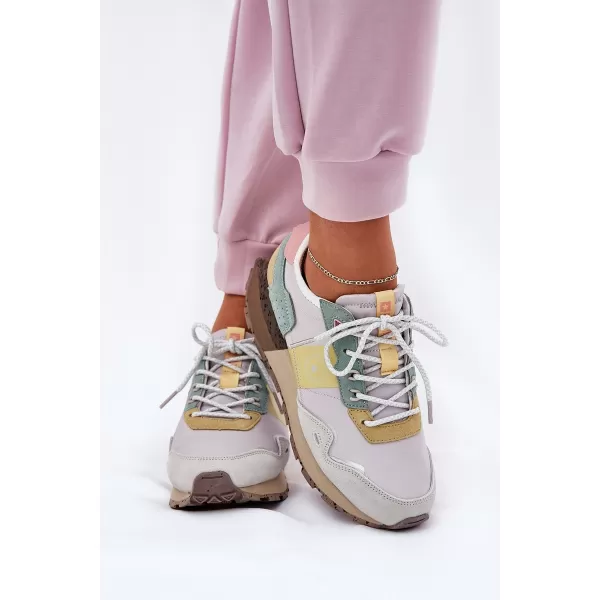  Ženske cipele BIG STAR RR274244 YELLOW/GREY Big Star Shoes 